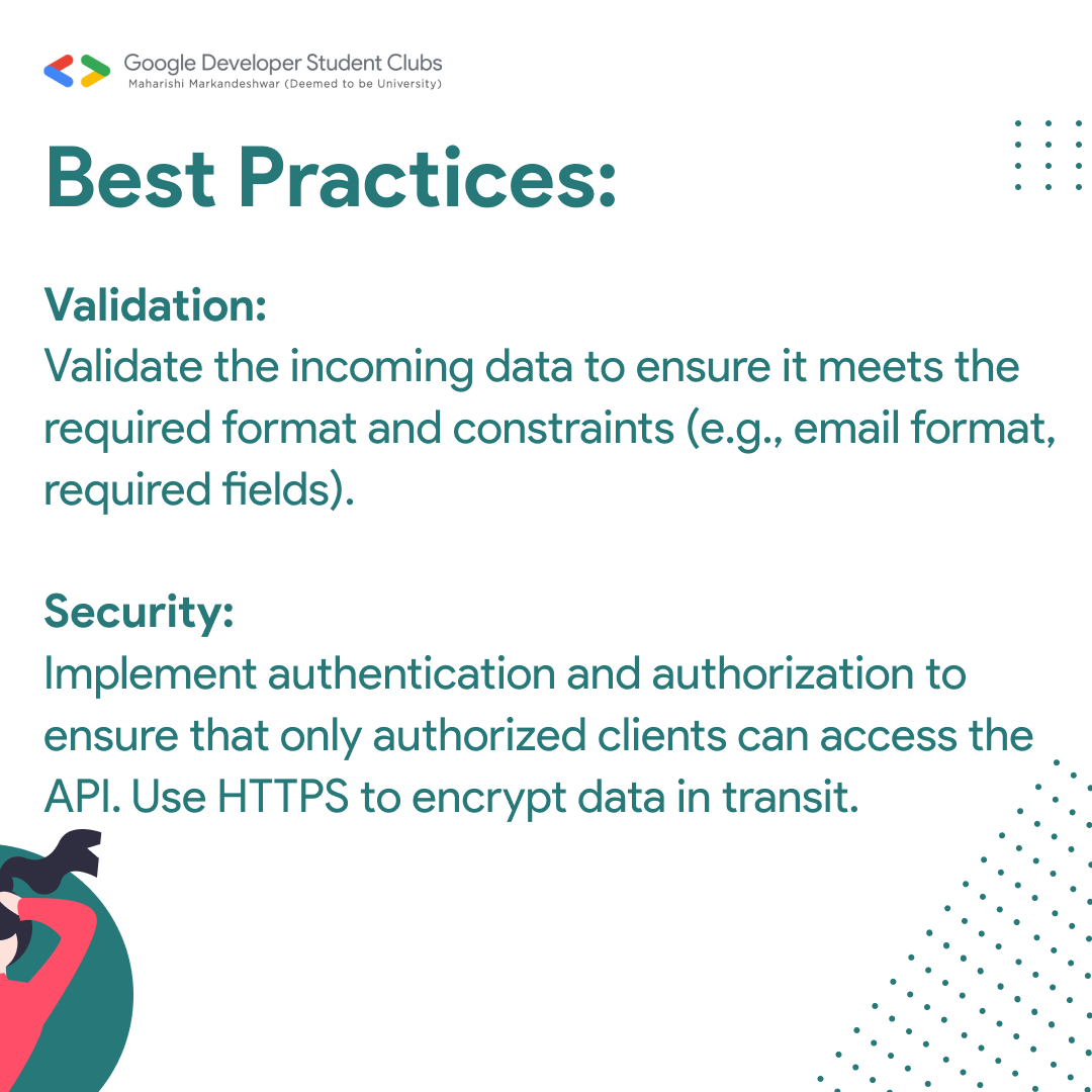 gdsc_mmdu's tweet image. From Client Requests to Server Responses: Unpacking the Detailed Workflow of Post APIs for Efficient and Effective Data Management 🔄📊 

#APIWorkflow #DataManagement #Programming #TechInsights