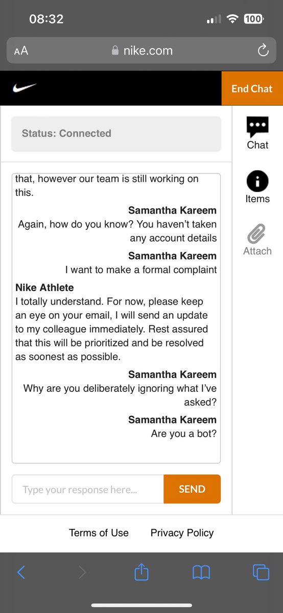 Samanfa_Amanfa's tweet photo. Please advise how to escalate this complaint? https://t.co/3NozWpIFcV
