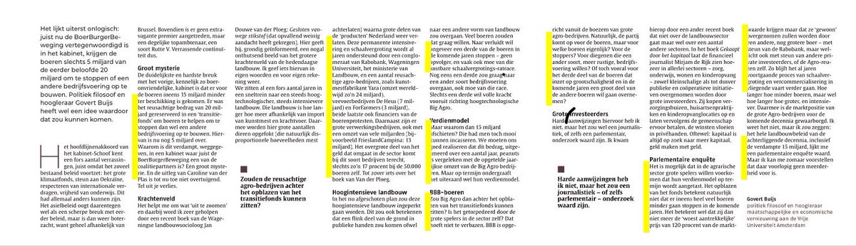 roosvonk's tweet image. Waarom heeft BBB 15 miljard uitkoopgeld voor boeren weggegeven? Doel: géén krimp veestapel. Ook niet vrijwillig. Want minder vee = minder veevoer, stallen, kalverboxen, kraamkooien, verlostangen e.a. martelwerktuigen, antibiotica, transport, slachtingen = minder omzet Big Agro.