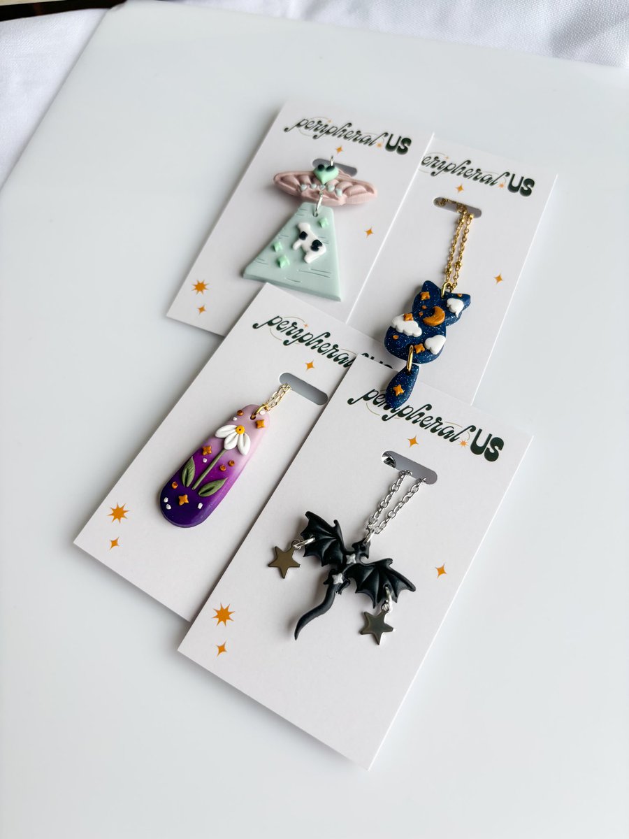 peripheralUS's tweet photo. wanna see what happens when you save a couple charms every time you make a batch of earrings👀  ???

i hope you like necklaces 🥰 https://t.co/sy8YNVPhmn