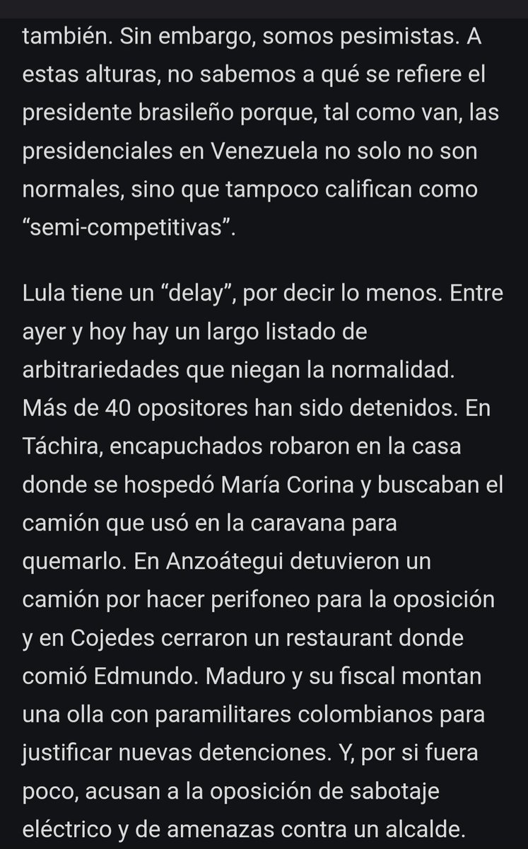 Cual será la realidad país que ve Lula???