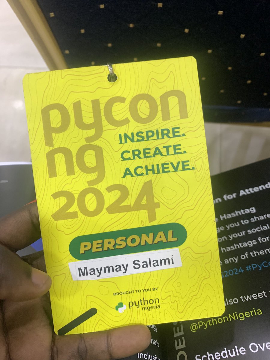 queen_maymay_'s tweet image. Present 🚀🚀🚀

#PyConNG2024 #PyConNG