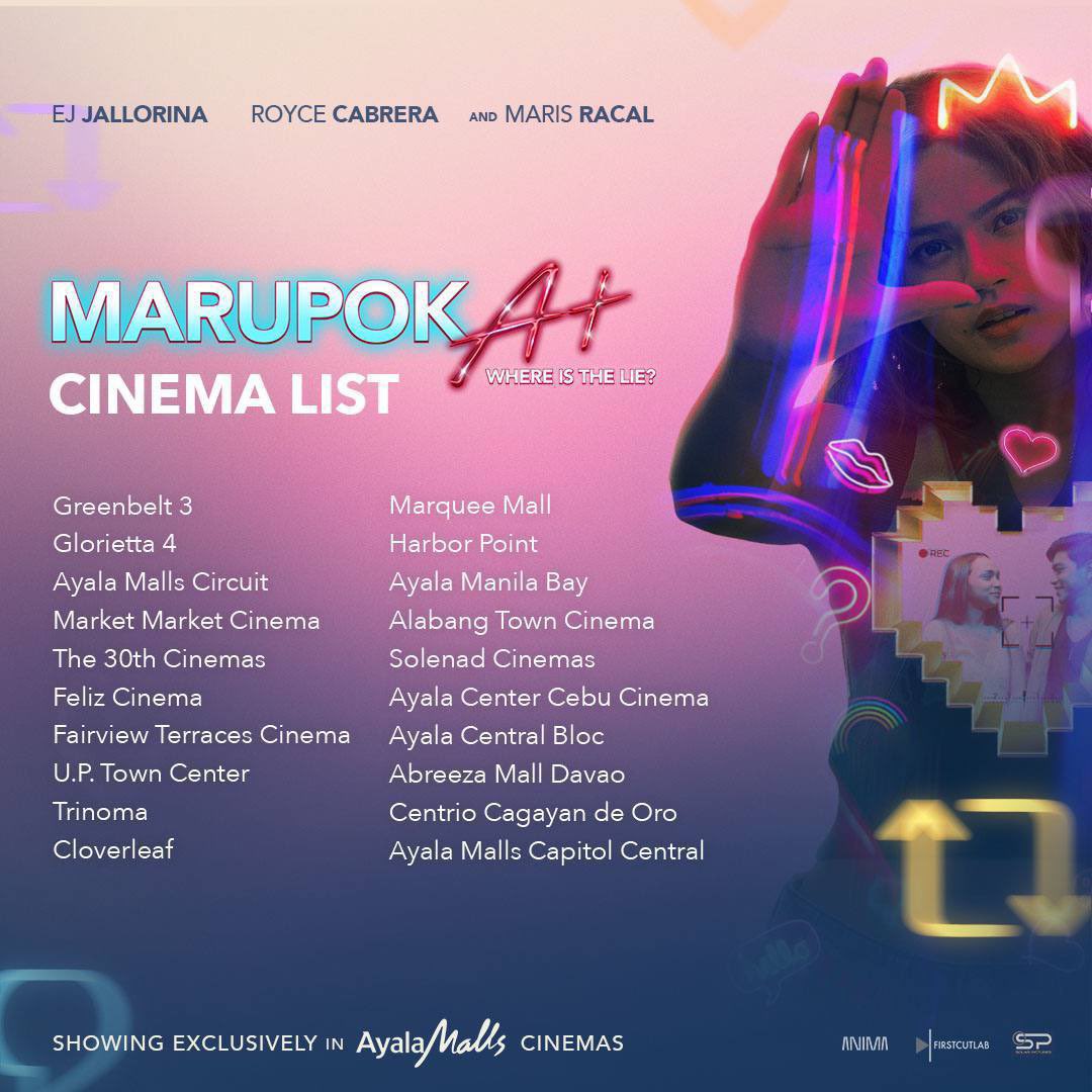 Gising na mga marites at tsisnosa ito na ang tsismis! July 10 na nga! Ano’ng meron? Ito na nga! #MarupokA+ Now Showing dyan sa mga sinehan na yan! Sugod na Mars! 
<a href="/MissMarisRacal/">Maris Racal</a> |#MarisRacal #RoyceCabrera | <a href="/ejjallorina/">ej jallorina</a> | #EJJallorina 
R-18 pala ito ipagkalat niyo na!