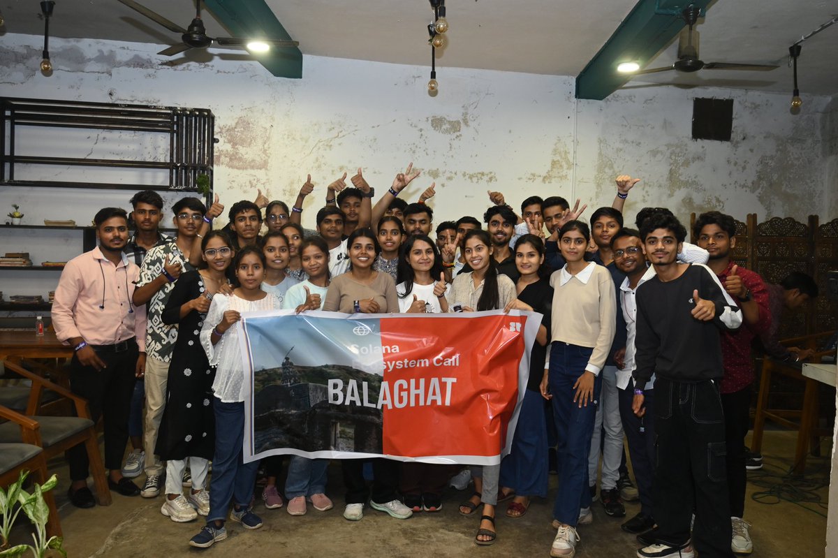 AnshVerma265912's tweet photo. Had an incredible time at Solana Ecosystem call Balaghat!Big thanks to @SuperteamIN and the hosts for a fantastic event.Grateful to everyone who organized and participated.Thrilled to have won 1st place in the quiz! @mishalturkane @VilashTurkane @pushpanjalihere @PratimaTandekar https://t.co/smLI4zJ5Wk