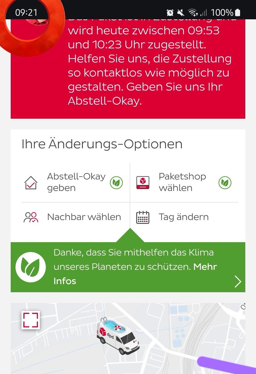 CasyPie's tweet photo. @dpd_de 
Wie kann es sein das der Fahrer bei der Packstation seid über 30 Minuten einfach rumsteht?

Wenn gleich eine Mail kommt das ich angeblich nicht zuhause war 
obwohl ich die abstell bestätigung gegeben habe werde ich verdammt sauer!!

Das passiert jedes zweite mal!! https://t.co/RQ8nizupbQ