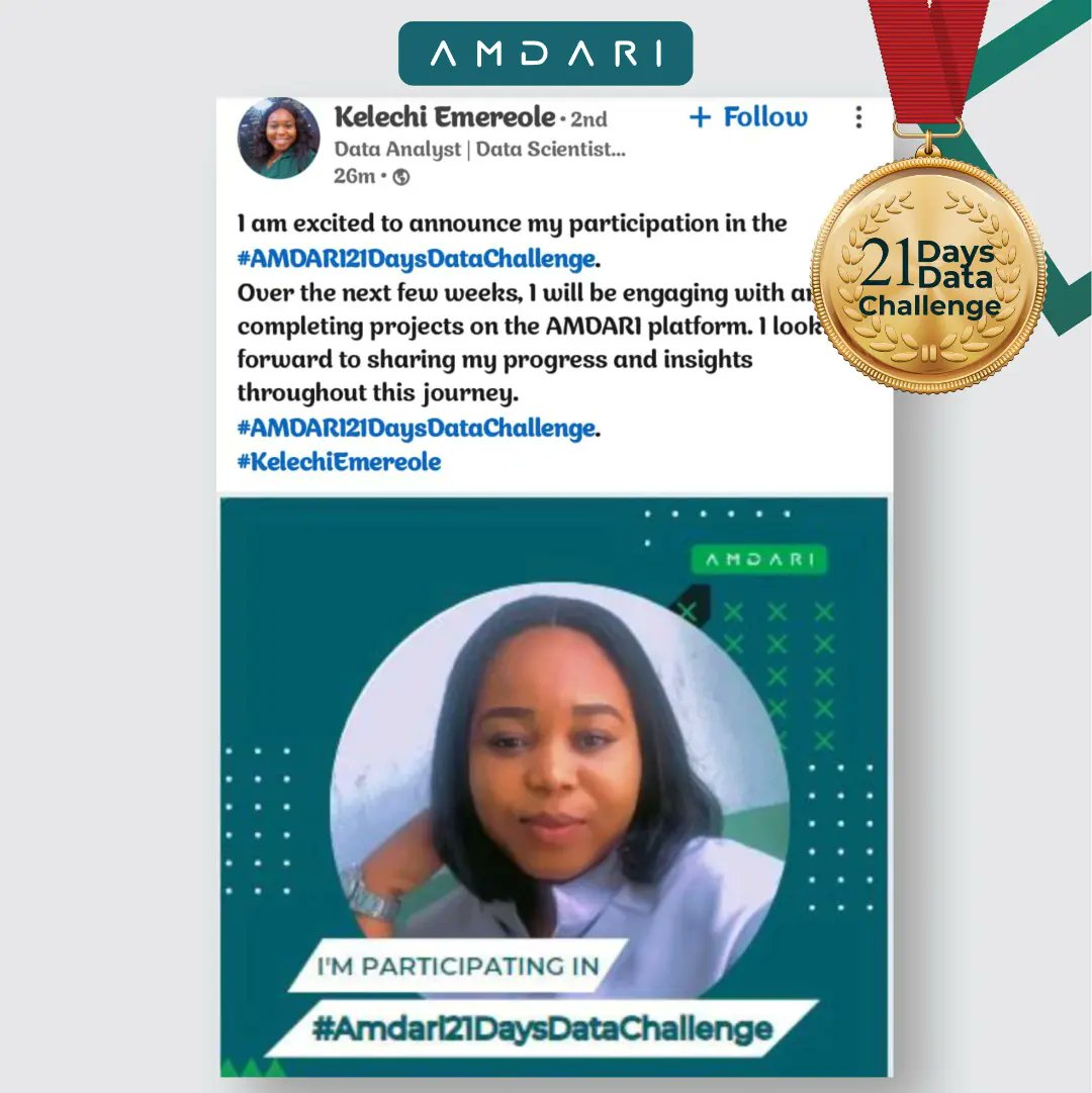 Amdari_IO's tweet image. Post Spotlight from Day 1 of #Amdari21DaysDataChallenge

🧵