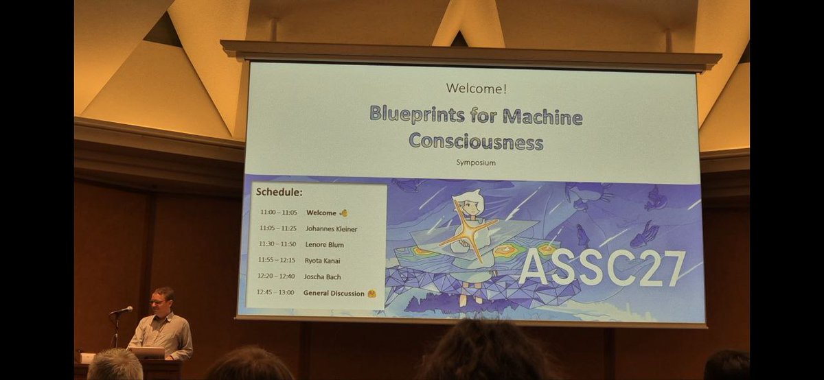 LeanderRust's tweet image. Self-Organizing Modelling Systems as a Blueprint for AI Consciousness 🚀Joscha Bach @Plinz
03 July 2024 #ASSC27 #Tokyo #consciousness