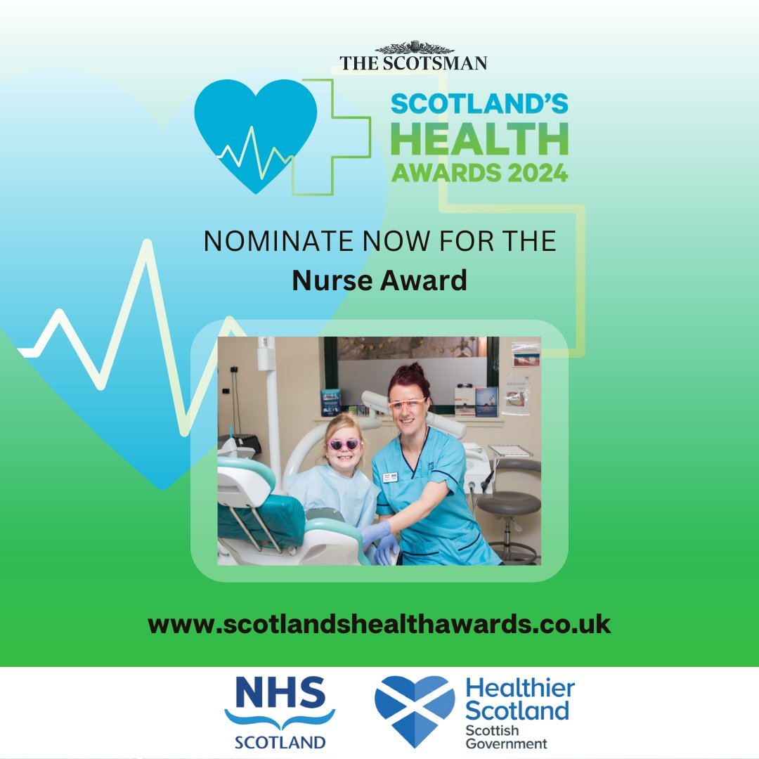 Do you know a nurse who is providing high-quality and compassionate care in Scotland?

Nominate them for the #HealthAwards24 Nurse Award at nationalworldevents.com/sha-2024/
