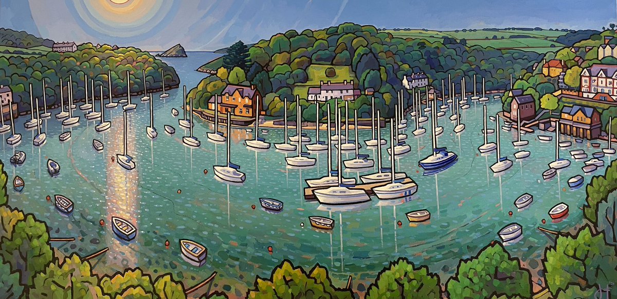 JimEdwardsArt's tweet photo. River Yealm - Jim Edwards
Latest commission, 60x120cm canvas painting of the River Yealm in Devon.
#riveryealm #yealm #mewstone #newtonferrers #plymouth #devon #painting #artist #jimedwards #art #landscape https://t.co/6OtNcohAMm