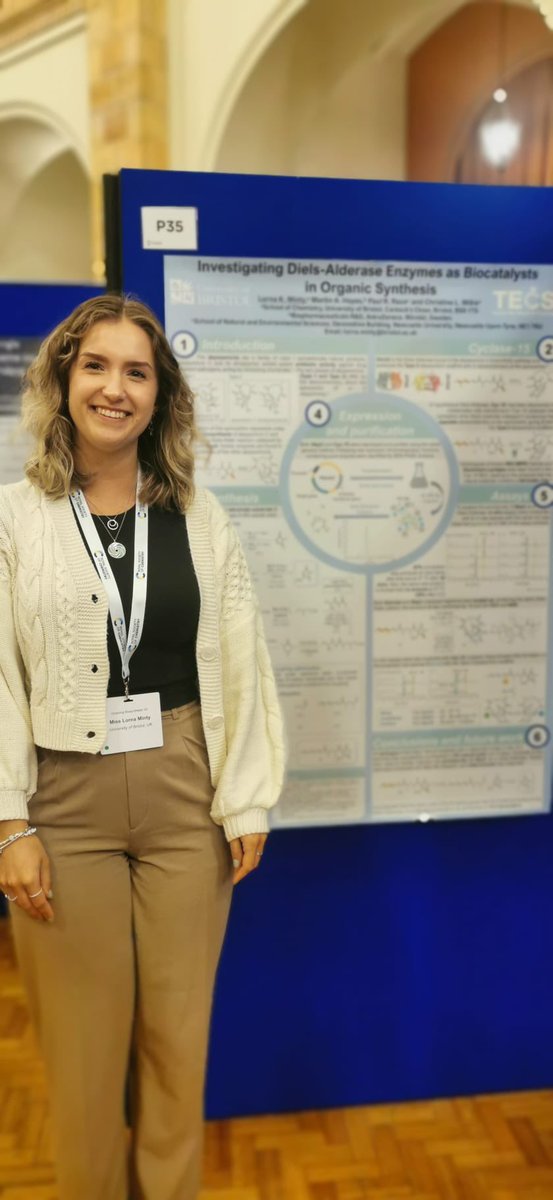 Selected Directing Biosynthesis VII posters from our PhD students <a href="/sacha_charlton/">Sacha Charlton</a> <a href="/lornaminty/">Lorna</a> on their work on Diels-Alderase enzymes!
