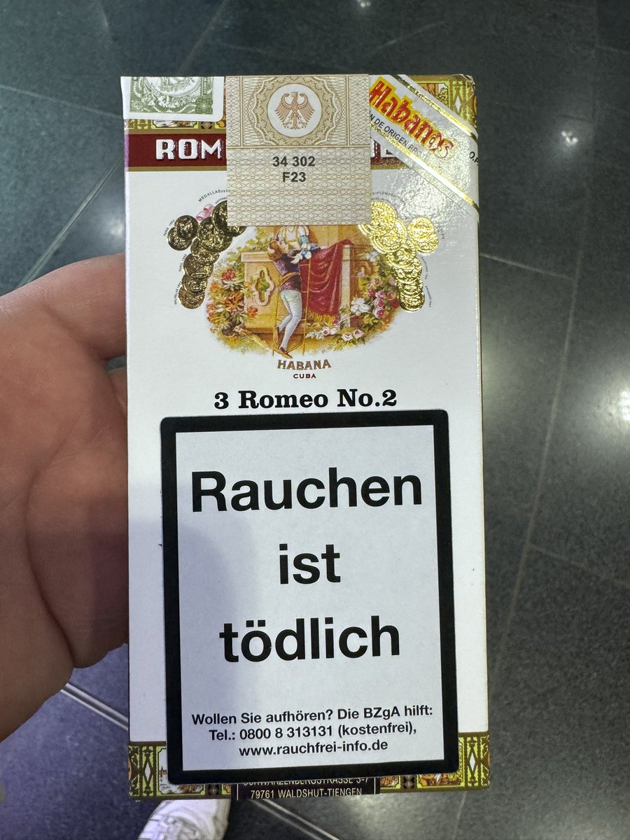A bargain at Frankfurt airport…. Not even duty free (as I’m off to Hungary) €27….

Vielen danke