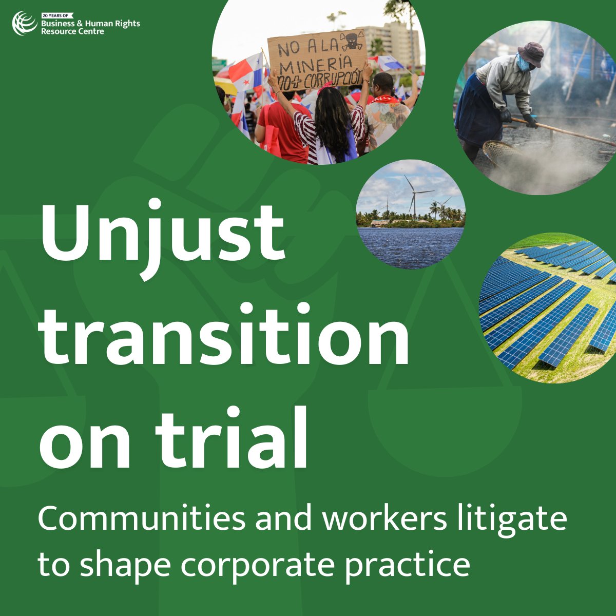 Systemic abuse in renewable value chains has led to a tide of strategic litigation by communities &amp; workers defending their rights in court.

What does it mean for the #EnergyTransition when companies - and governments - brush aside public trust? We examined 60 cases... 🧵 1/