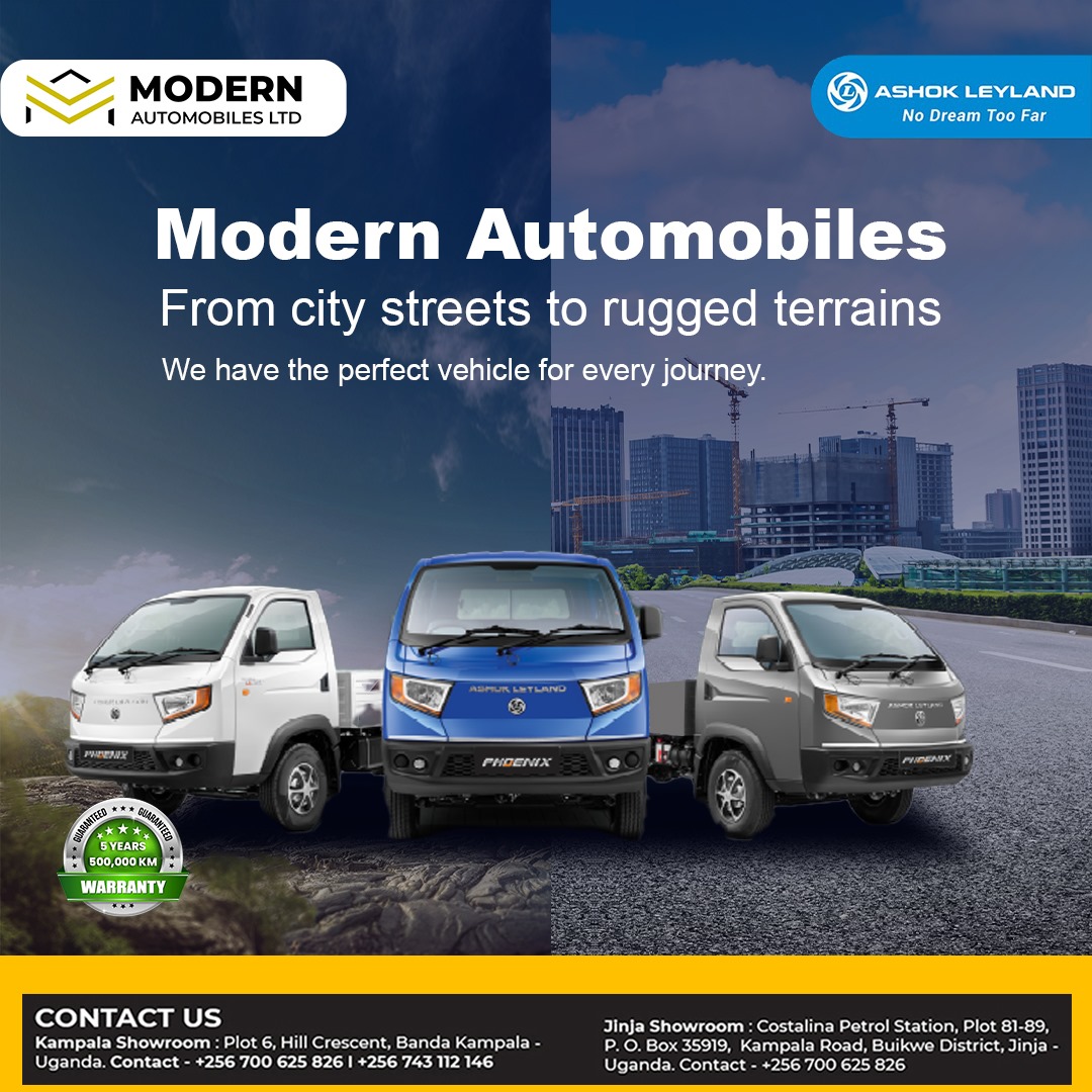 modernautoug's tweet image. From city streets to rugged terrains, Modern Automobiles has the perfect vehicle for every journey.  #ModernAutomobiles #VersatileDriving #EveryJourney
Kampala Showroom Contact - +256 700 625 826 l +256 743 112 146
Jinja Showroom Contact - +256 700 625 826