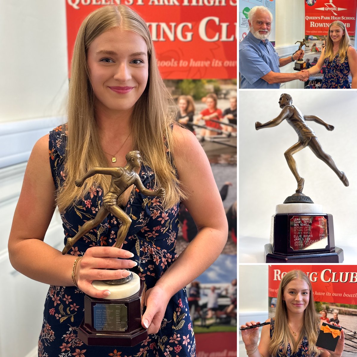 qphschester's tweet photo. Absolutely thrilled to announce that Sienna from Year 13 has been chosen for this year’s Michael Ord memorial trophy for her commitment &amp; achievement in rowing &amp; dedication to coaching younger students. Sienna was presented with the award by Stuart Ord #celebratingachievement https://t.co/fAbeRPXXei