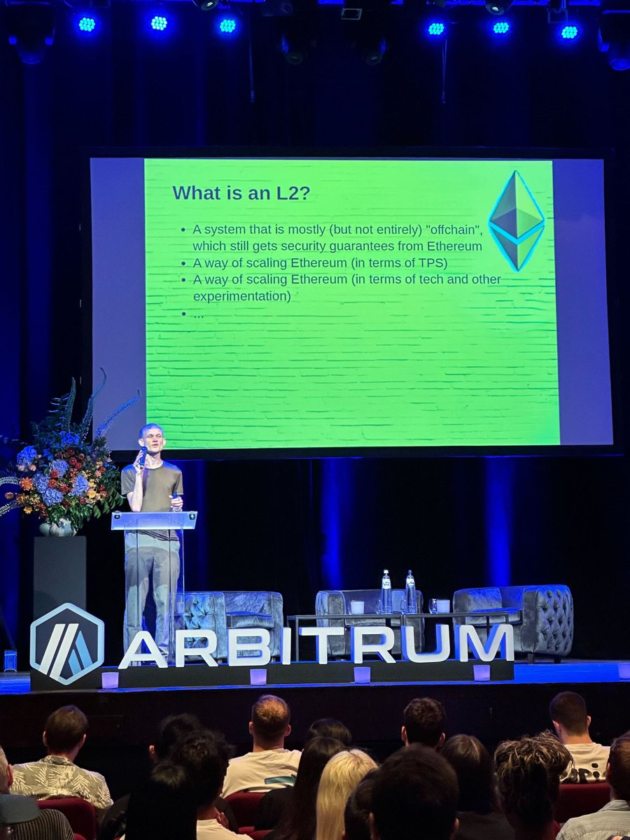 이더리움 창시자 @VitalikButerin님의 스피커 출연으로 시작한 아비트럼 데이!💙🇧🇪🧡 #ArbitrumDay