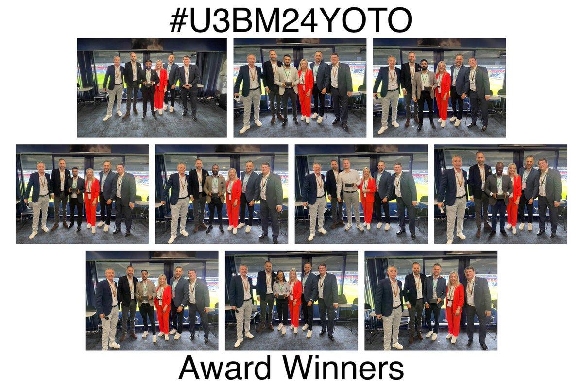 Starting the day congratulating our top performers 💙💚 Well done everyone and their fantastic teams.