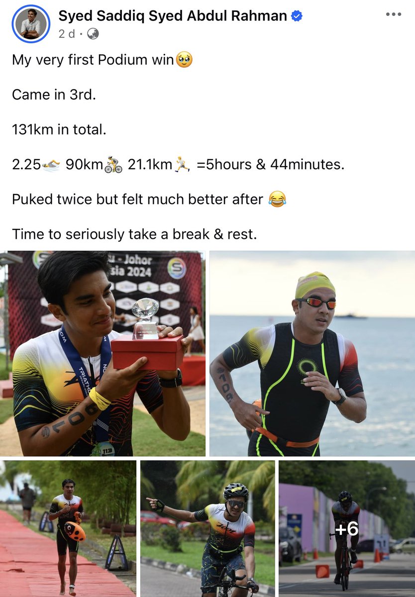 liyana_marzuki's tweet photo. HONEST MISTAKE

Bila ada yang persoalkan larian 200km hari tu, saya ambil sikap tunggu dan lihat. Bagi lagi benefit of the doubt. 

Tapi bila jadi insiden kedua, berpusing2 pula. Den tak boleh nak tolong dah. 

Penjelasan “honest mistake” pada saya a bit off. 

Sebabnya, macam ni la. 

Saya bukanlah pro triathlete, tapi pernah la masuk marathon dan duathlon berapa kali. Abam Roomie pun beberapa kali join Powerman, cuma sekarang sedang PhD (mind you, bukan doctrate tapi “perut hala depan”😊) dia tangguh dulu nak buat Ironman.  

Satu benda tuan puan kena tahu, moto utama geng berlari atau naik basikal ni ialah “kasi habis”. 

Bila habis pula kita akan taksub check masa. Elok kah lagi daripada sebelumnya?

Setiap kali race kita ada Strava dan mesin rekod di basikal. Berapa jauh dah kita jalan. Ini jadi bahan dan rekod, untuk bragging right kemudian. 

Bila YB habis berlumba, takkan la tak tengok jam di tangan, takkan la tak tengok rekod di basikal? 

Katanya baru hari ni tersedar buat 73km. Bukan 90km. Tupun lepas orang persoalkan. Hmmm…. 

Kita newbie, bila kayuh ramai orang potong juga, masa kita sebelum ni pun entah apa2. 

Takkan bila tetiba improve 1 jam kita tak sedar. Tetiba dapat tempat podium pula kalah yang lebih senior. Takkan la tak terasa, something wrong somewhere? 

Susah bagi mereka yang pernah masuk lumba percaya. Ia honest mistake, atau kesilapan sengaja? 

Sekarang orang makin tambah doubt 200km yang YB buat. Siap dapat donation awam beratus ribu ringgit. 

Sebab tidak ditunjukkan rekod Strava. Hanya pakai cakap mulut saja, adakah “honest mistake” juga di situ? Orang pun akan mula tertanya…

Salam hormat,
Liyana Marzuki