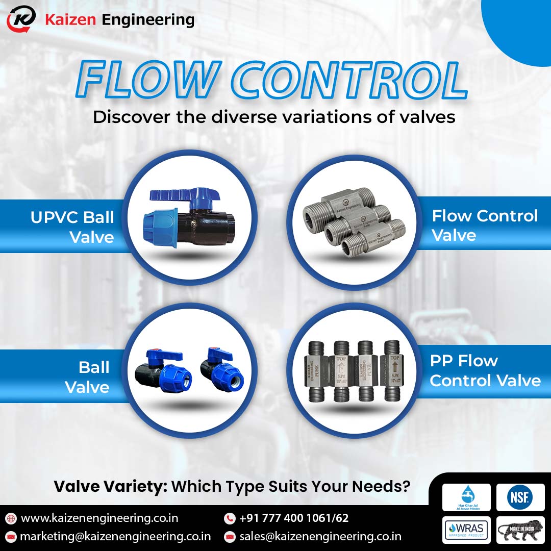 _kaizenengineer's tweet image. Discover our robust valve for chemical resistance, versatile ball valve, and precise flow control valve. 
For more info, visit kaizenengineering.co.in.
#valvetech #upvcballvalve #flowcontrolvalve #ballvalve #ppflowcontrol #kaizenengineering