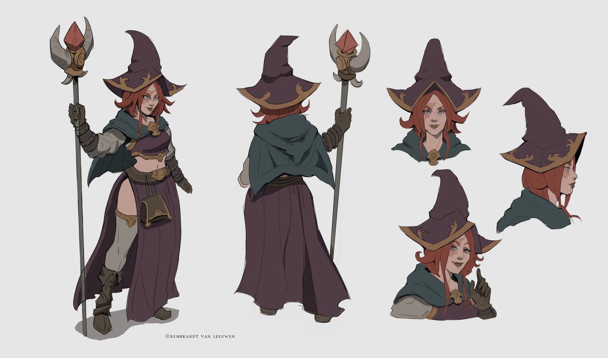 Witch concept~

#conceptart #stylized #gameart #dnd #fantasyart