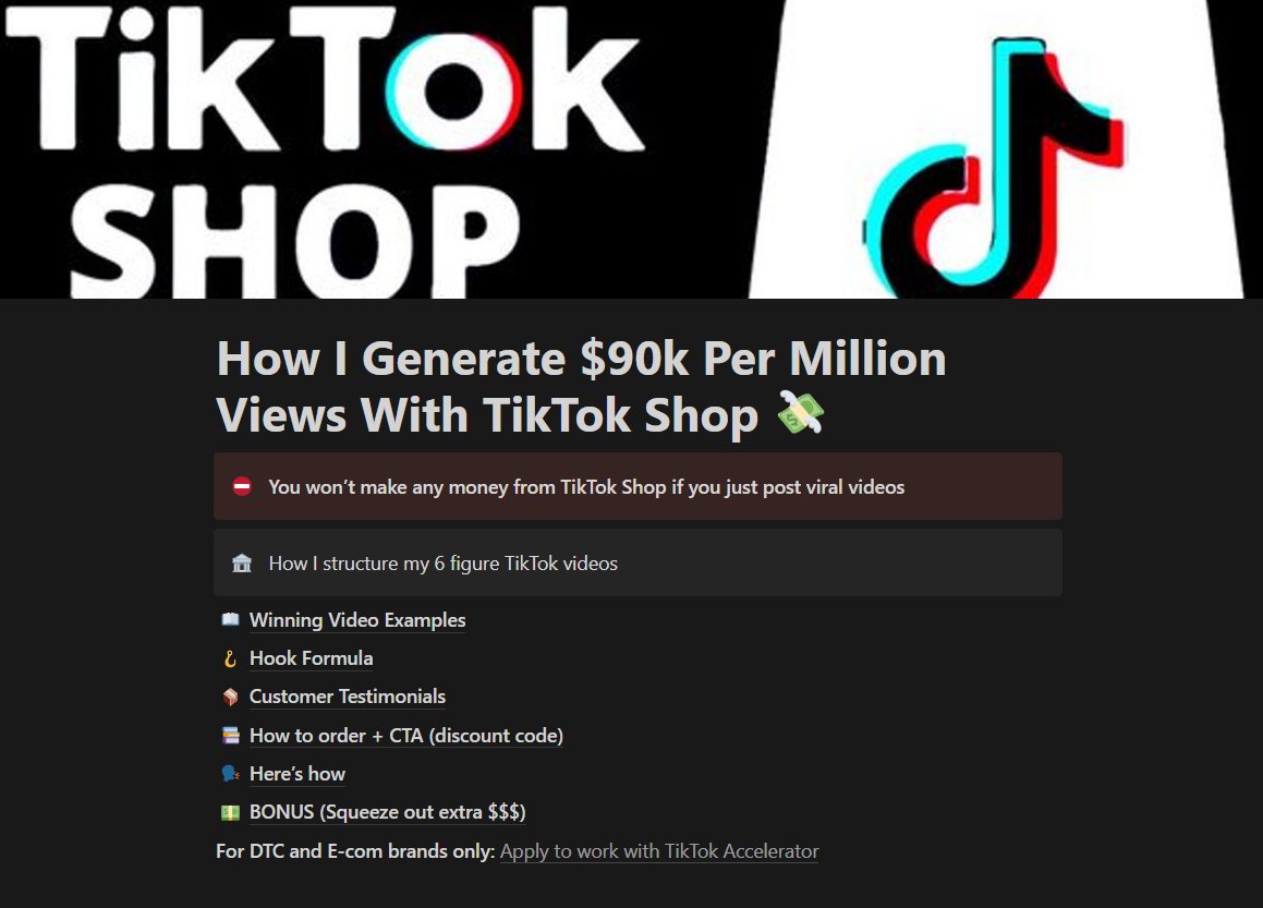 mtvmald's tweet image. Just created a 6 page PDF on how I generate $90k-$100k for every million views I get on TikTok Shop

No genius creators
No complex funnels
Boring product

Like + RT + Comment &quot;SHOP&quot; and i&apos;ll autoDM it to you

(must be following or I cant send)