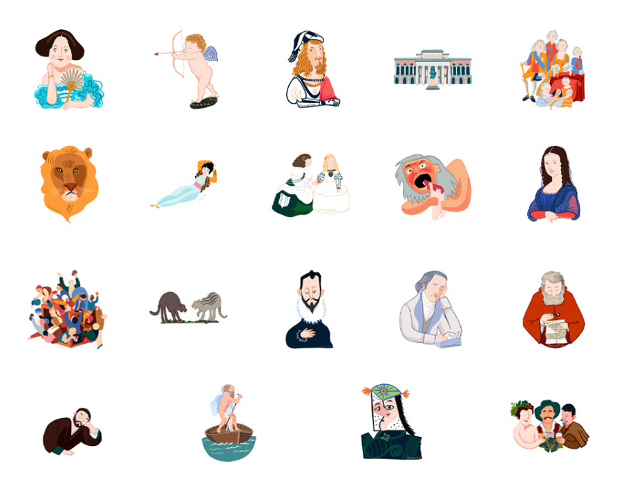 Porque a veces las palabras no bastan, el Museo del Prado lanza para IOS y Android de forma gratuita una colección de 19 stickers de algunas de sus obras más emblemáticas museodelprado.es/recurso/colecc…