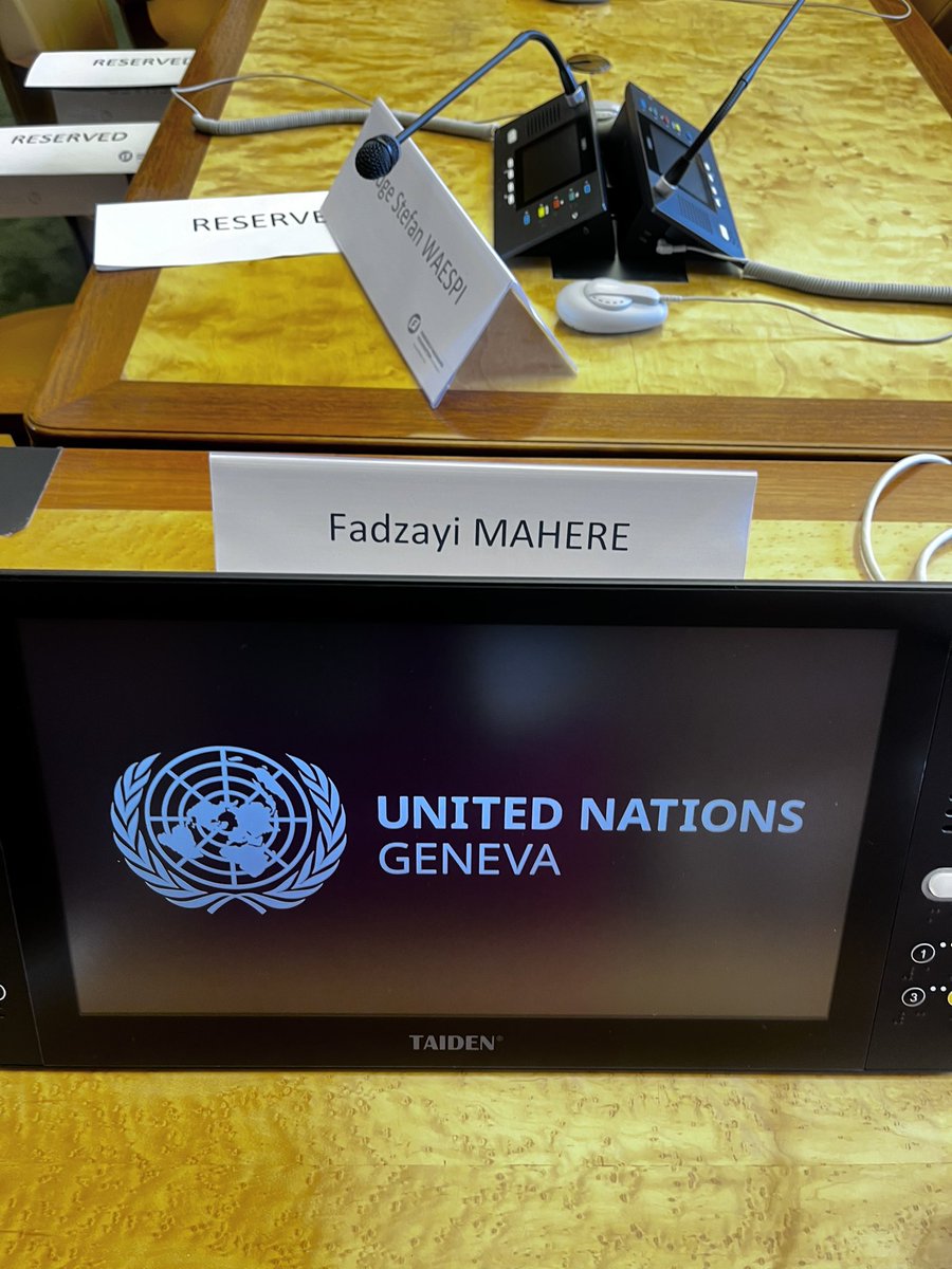 advocatemahere's tweet photo. 🟣Currently at the UN Palais des Nations in Geneva and will shortly be speaking on Promoting the Rule of Law: Strengthening the Agenda for Freedom.

Privileged to be speaking alongside Judge Stefan Waespi who prosecuted some of the leading cases at the ICTY including Prosecutor v Milosevic and Prosecutor v Gotovina. Judge Waespi is currently serving as a judge at the Special Criminal Court in the Central African Republic.