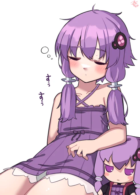 ゆかりさんが薄着で寝ているよ!かわいいね#結月ゆかり (NSFW/コッショリ) 
