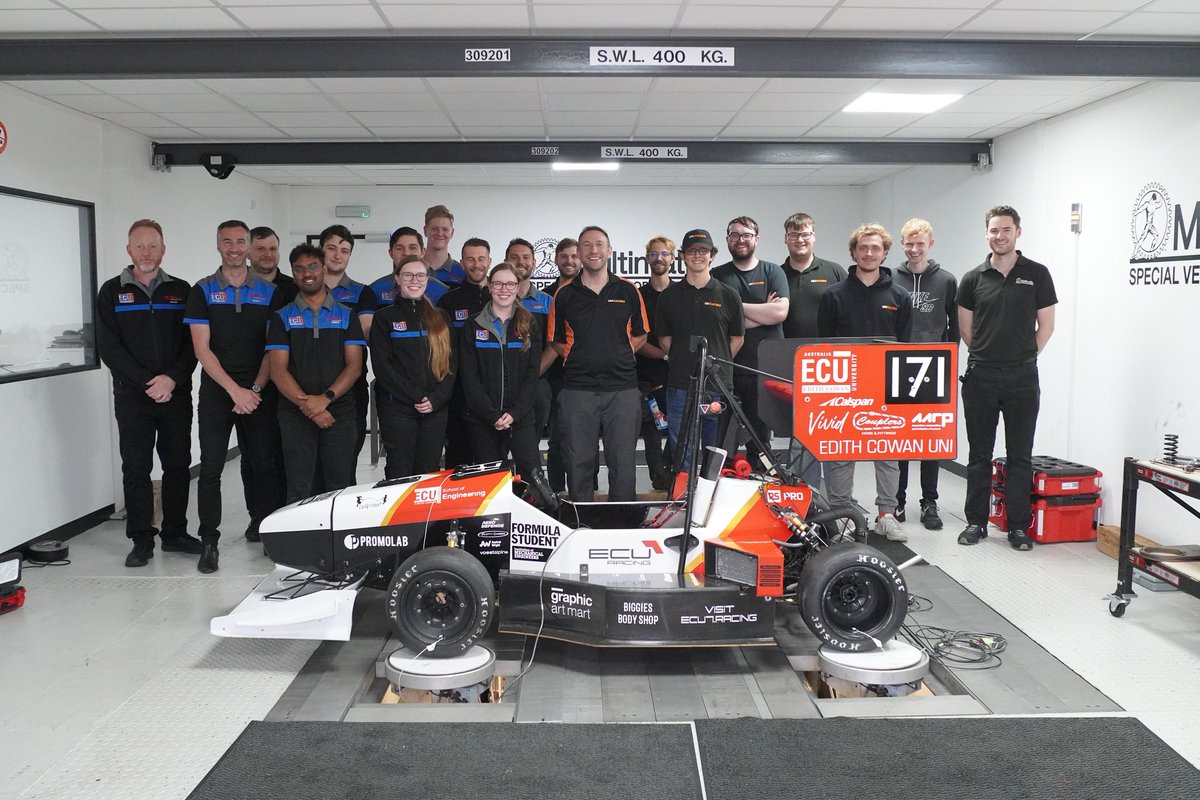Edith Cowan University Racing (@ecu7racing) on Twitter photo A huge thanks to <a href="/Multimatic/">Multimatic</a> for a wonderful day yesterday prepping for <a href="/FormulaStudent/">Formula Student (FS)</a> . We were well looked after with a tour of their amazing high-tech facilities and were astounded at the quality of work they produce.
The day was capped off with some testing of our vehicle A huge thanks to <a href="/Multimatic/">Multimatic</a> for a wonderful day yesterday prepping for <a href="/FormulaStudent/">Formula Student (FS)</a> . We were well looked after with a tour of their amazing high-tech facilities and were astounded at the quality of work they produce.
The day was capped off with some testing of our vehicle