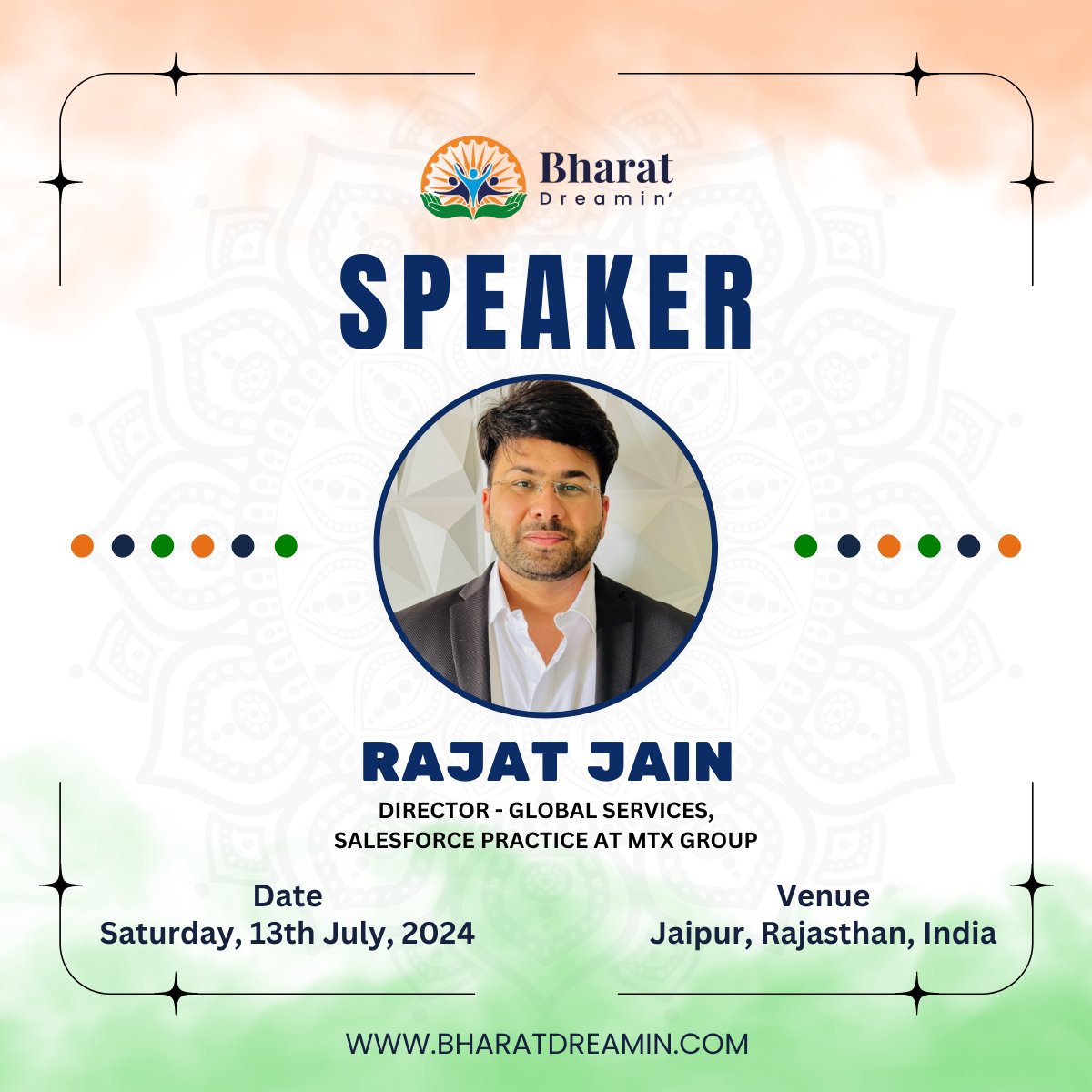🌟Speaker Announcement🌟

Excited to announce Rajat Jain, Director - Global Services, at MTX Group, as a speaker for Bharat Dreamin!   

Join his session on "DevSecOps: Integrating Security in DevOps." Gain insights from his expertise in integrating security into DevOps.