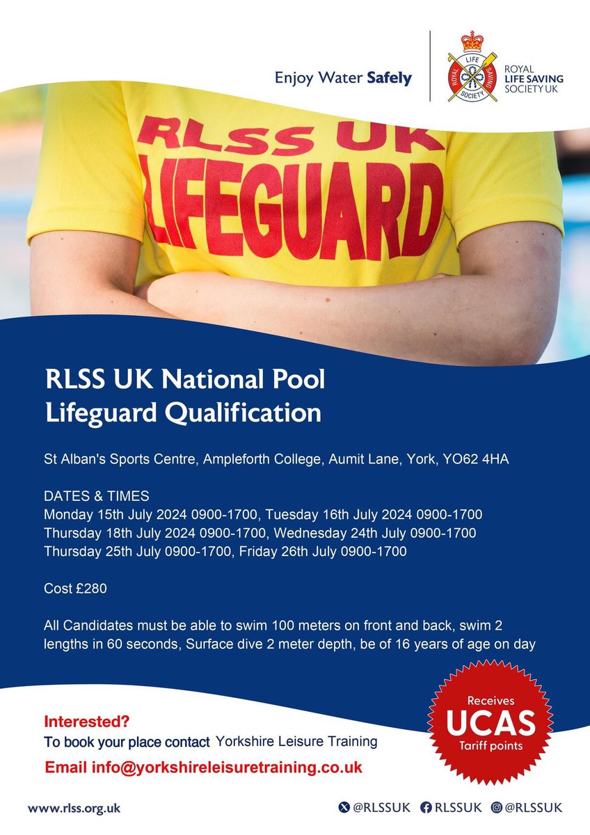 YLTraining1's tweet photo. Starts this Monday, Few spaces still left contact us to book info@yorkshireleisuretraining.co.uk
07754360849 https://t.co/GWQOOjmUYI