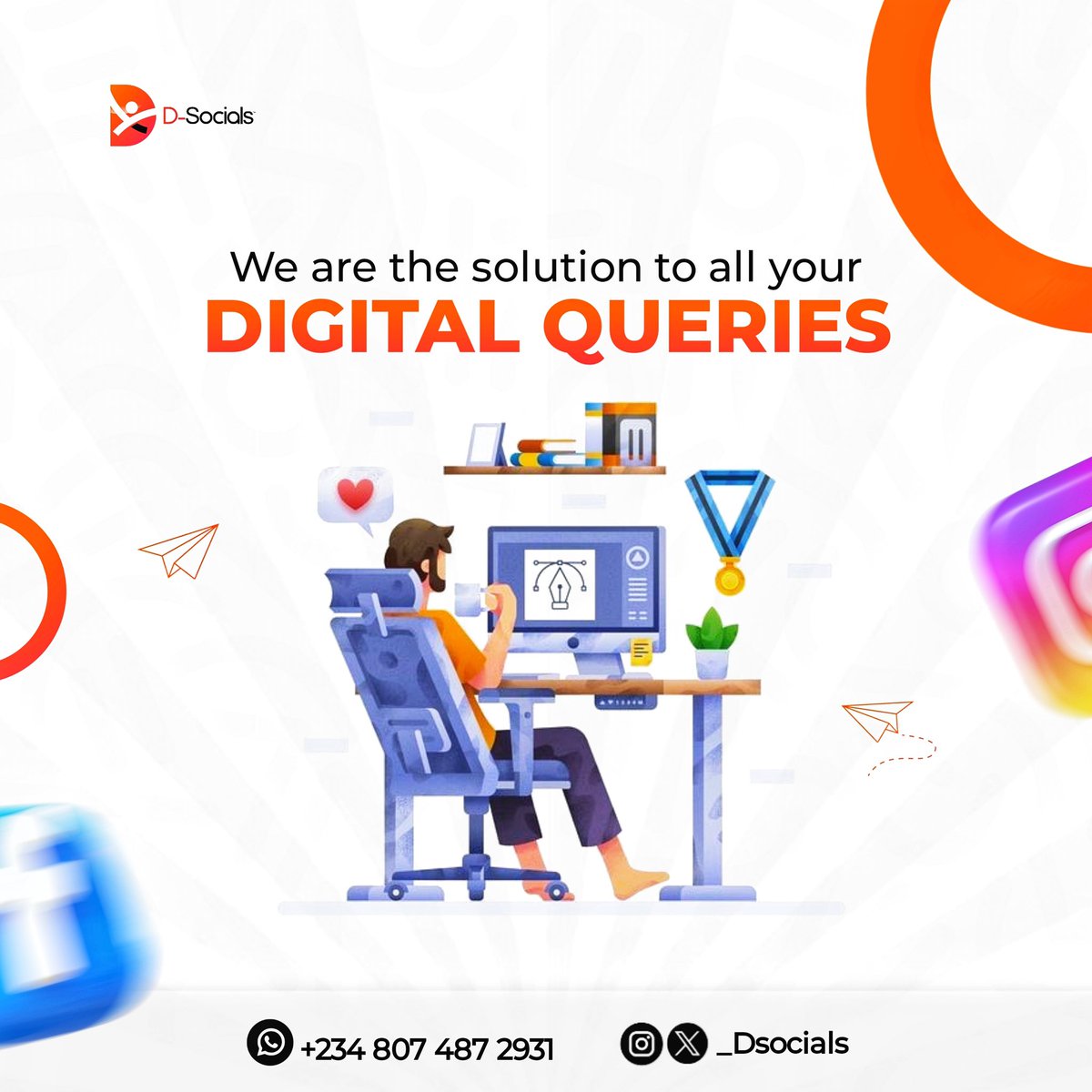 _Dsocials's tweet photo. Dear Business owner, have you been seeking solutions to cross your digital hurdles??

Look no further!. With our expertise in social media management, SEO, graphics design, web optimization and the likes, we have all it takes to put you over the hurdle.

Send us a DM now. https://t.co/zEC36Pz9np