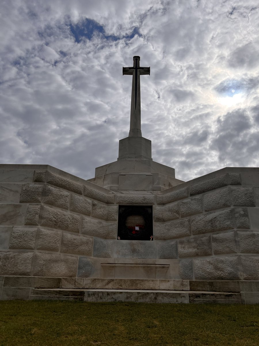 HallowsPd's tweet photo. Stop 2 was Tyne Cot. The largest Commonwealth War Cemetery in the world. https://t.co/nZwz5TH85c