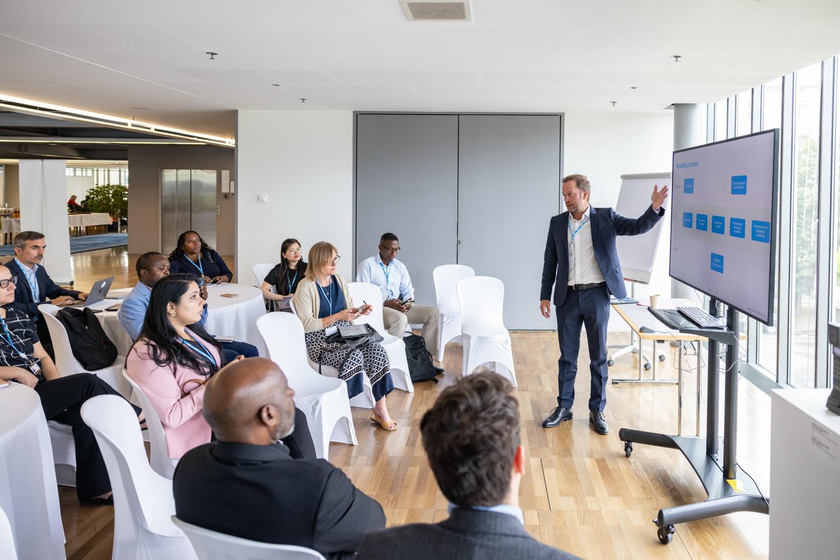 Gigaglobal's tweet photo. Day two at the #GigaConnectivityForum continued with breakout sessions on Giga’s core activities — map, model, finance, contract and capacity development. Country delegates heard about the relevant Giga products and shared their own challenges and priorities in each category. https://t.co/qiXzIt5obD