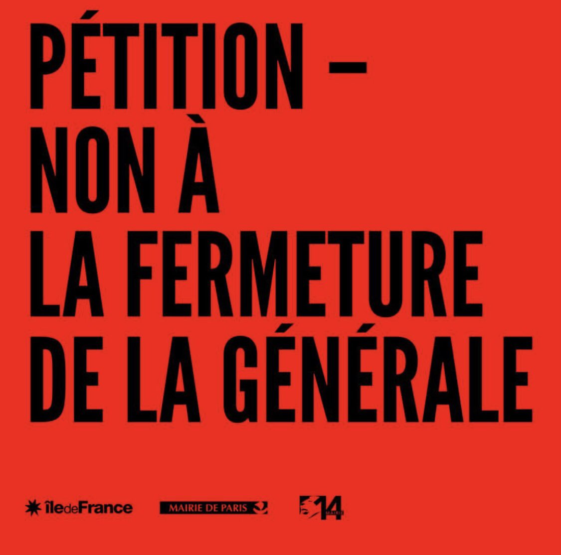 Phusisjournal's tweet photo. Le 25 janvier, La Générale, association culturelle parisienne, a appris qu’elle devra quitter ses locaux situé rue Gassendi. 

Phusis défend l’indépendance et la liberté des associations culturelles dans leur engagement et s’associe à leur combat. 

https://t.co/VaHiNZNjwN https://t.co/93BuEzs82X