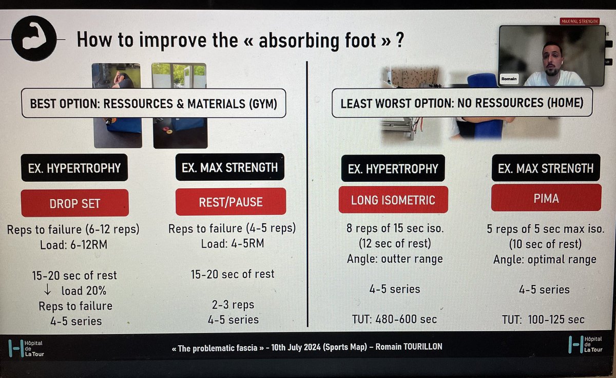 sportsmapnet's tweet image. A fantastic presentation from @r_tourillon on how objectively evaluate and strengthen the foot and plantar fascia.