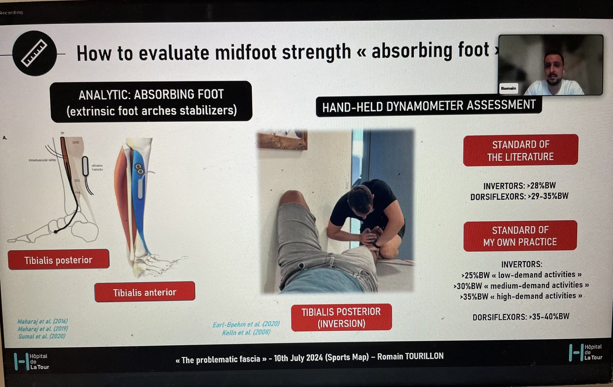 sportsmapnet's tweet image. A fantastic presentation from @r_tourillon on how objectively evaluate and strengthen the foot and plantar fascia.