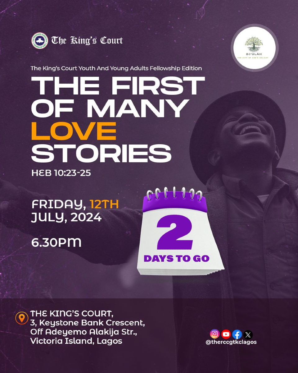 therccgtkclagos's tweet image. ✨ 2 DAYS LEFT! ✨
We&apos;re almost there! Are you ready for an evening filled with love and inspiration? 🌺💫

Don&apos;t miss this incredible event! 🥰💞

#rccgtkclagos #lovestories #youthfellowship #millenial #genz