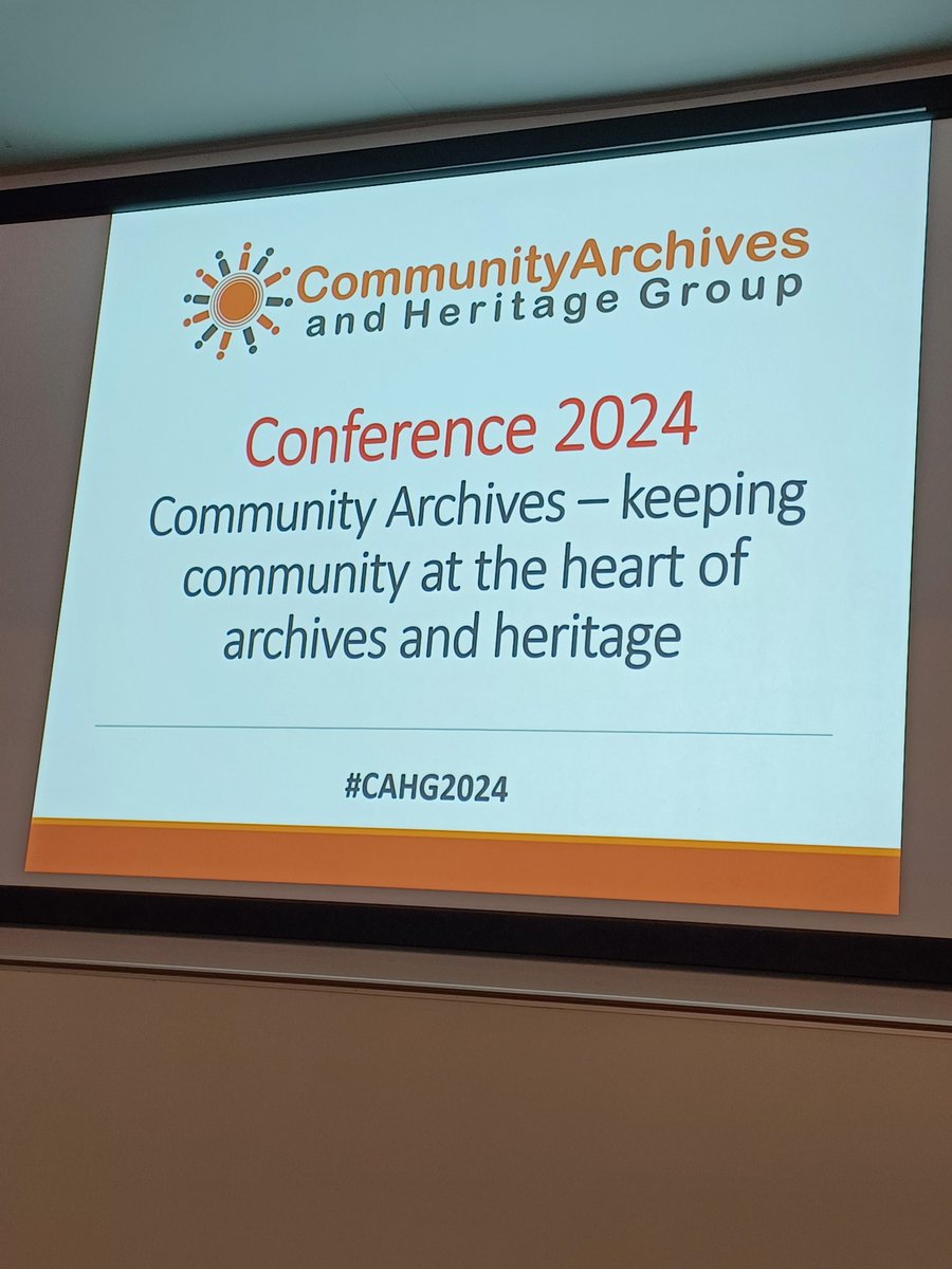 Looking forward to presenting at the <a href="/CArchives/">Community Archives</a> conference today. Keeping community at the heart of archives and heritage is a great theme! #CAHG2024