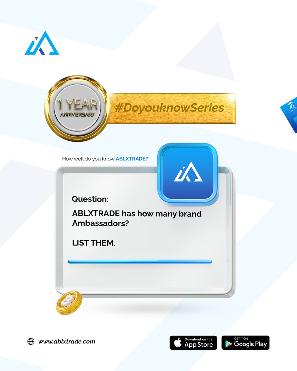 ablxtrade's tweet photo. Giveaway Szn!
How many brand ambassadors do we have?
Ps: Do you know you can become our brand by filling out the form included in our bio link for ambassadors? You should check it out.
#giveaway #relaunch #annivasary #ablxtrade https://t.co/GylarVKRAb