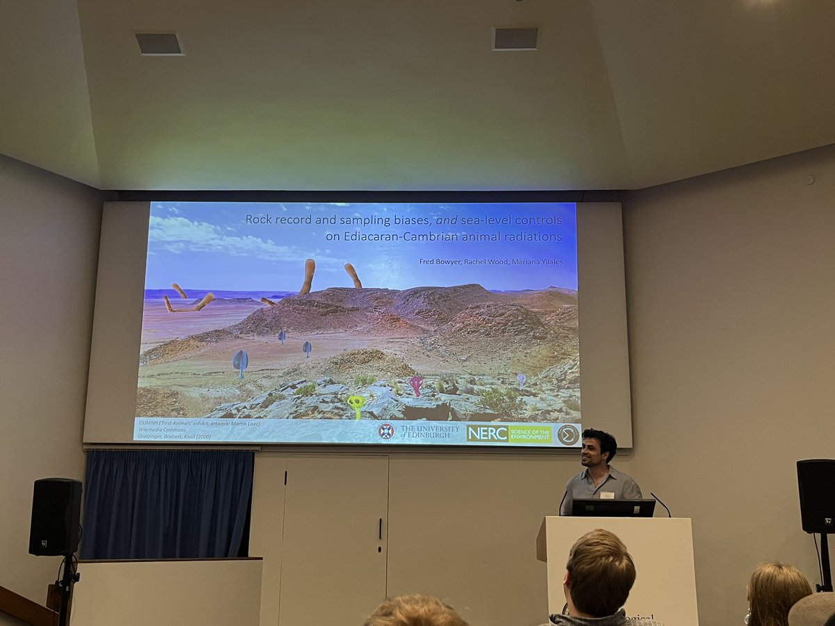 Fantastic to be at the Life in the Planet 2024 conference with @fred_bowyer kicking off with the Ediacaran and Cambrian radiation and the rock record