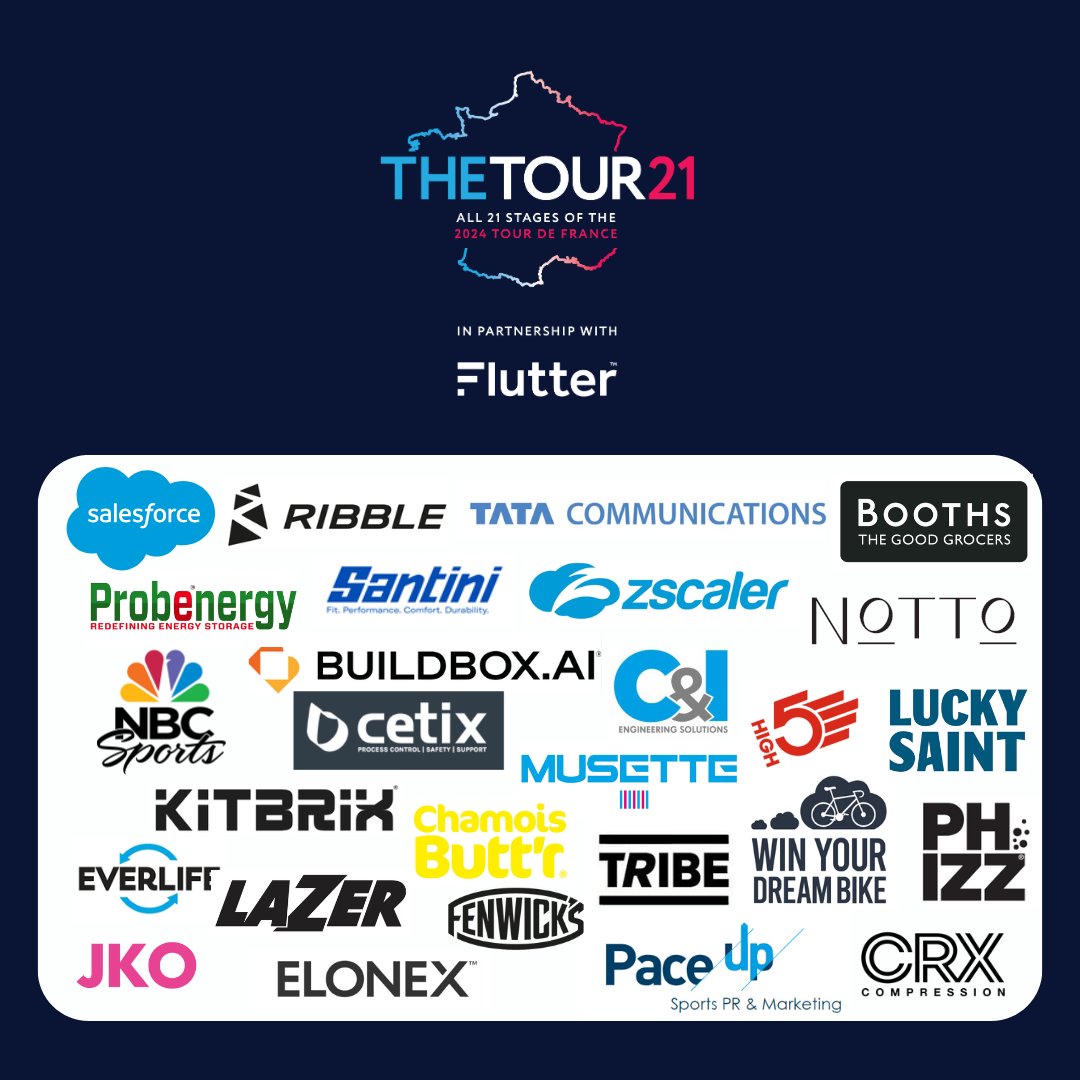 Thank you to all our sponsors!
We are incredibly grateful for your generous donations, contributions, and products throughout The Tour 21.

#CureLeukaemia #TheTour21 #Cycling