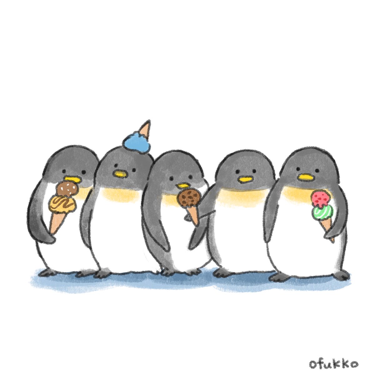 ofukko012's tweet photo. 毎日暑すぎてアイスが食べたい

#イラスト #ペンギン #あいす #アイス #らくがき https://t.co/vvObHfTglW