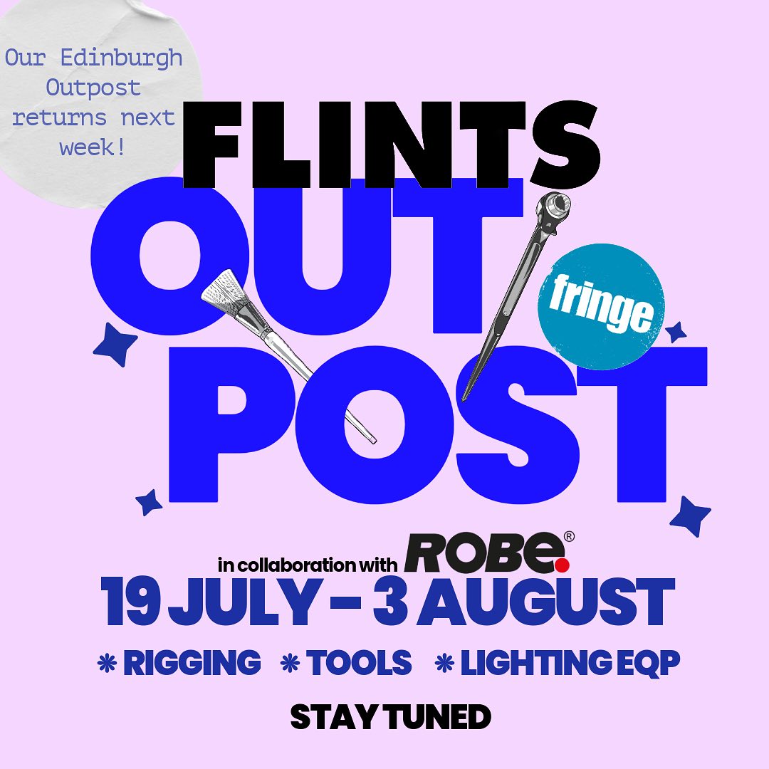 RobeAroundTheUK's tweet image. This year we have teamed up with Flints!

To provide you with a selected range of @ArtisticLEng  and @AvolitesLtd  products to aid your production during the Edinburgh Fringe Festival. 

#edinburghfringe #fringefestival #technicans #techies #stagelighting #teamrobeunleashed