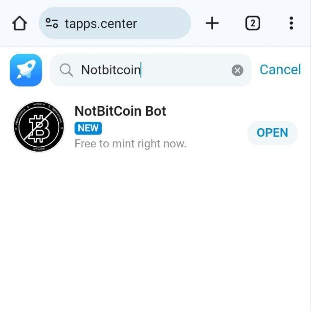 Have you tried yet ? 
#Notbitcoin is available on Ton App center