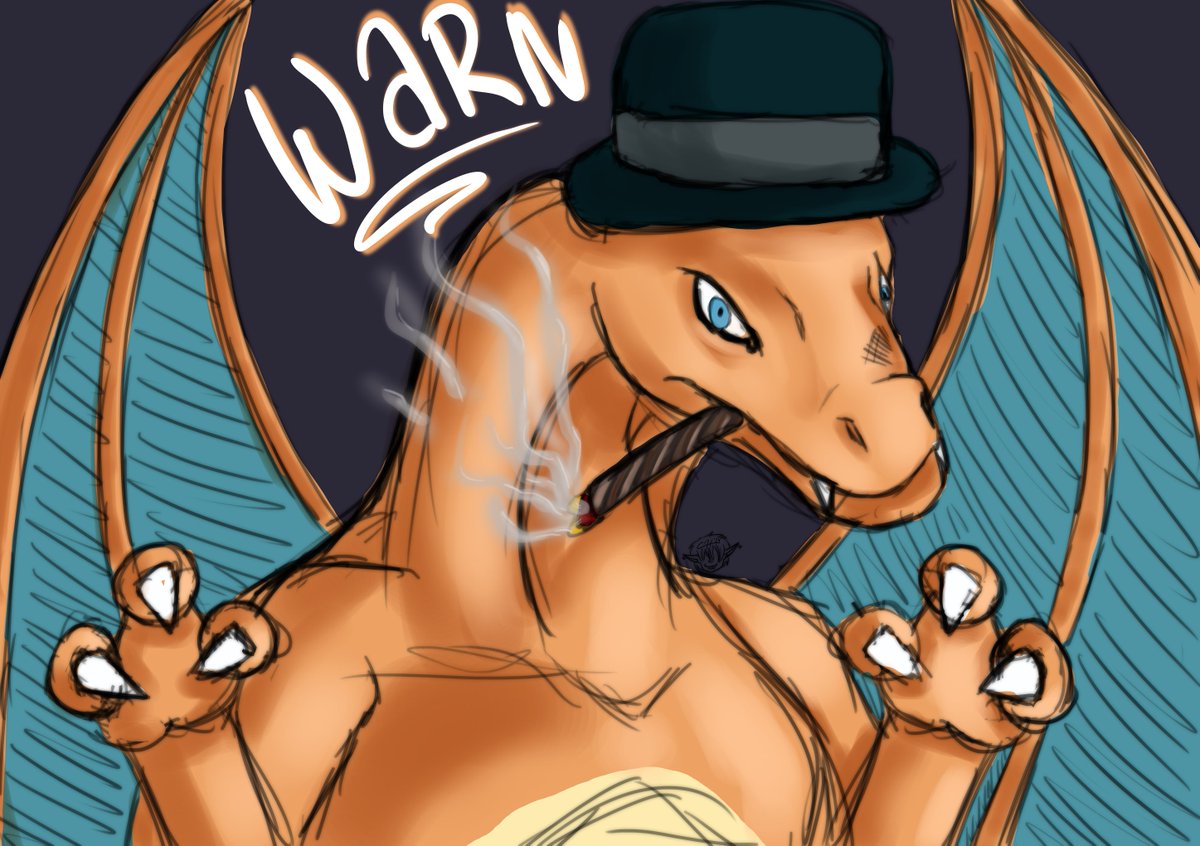 Composed_Khaos's tweet photo. @WarnTV is in his Vtuber Era. 

Meet Warnizard, #1 Ashe player on Pokewatch 2.

Still tweaking his model for future debut. https://t.co/nEvC3izRwu