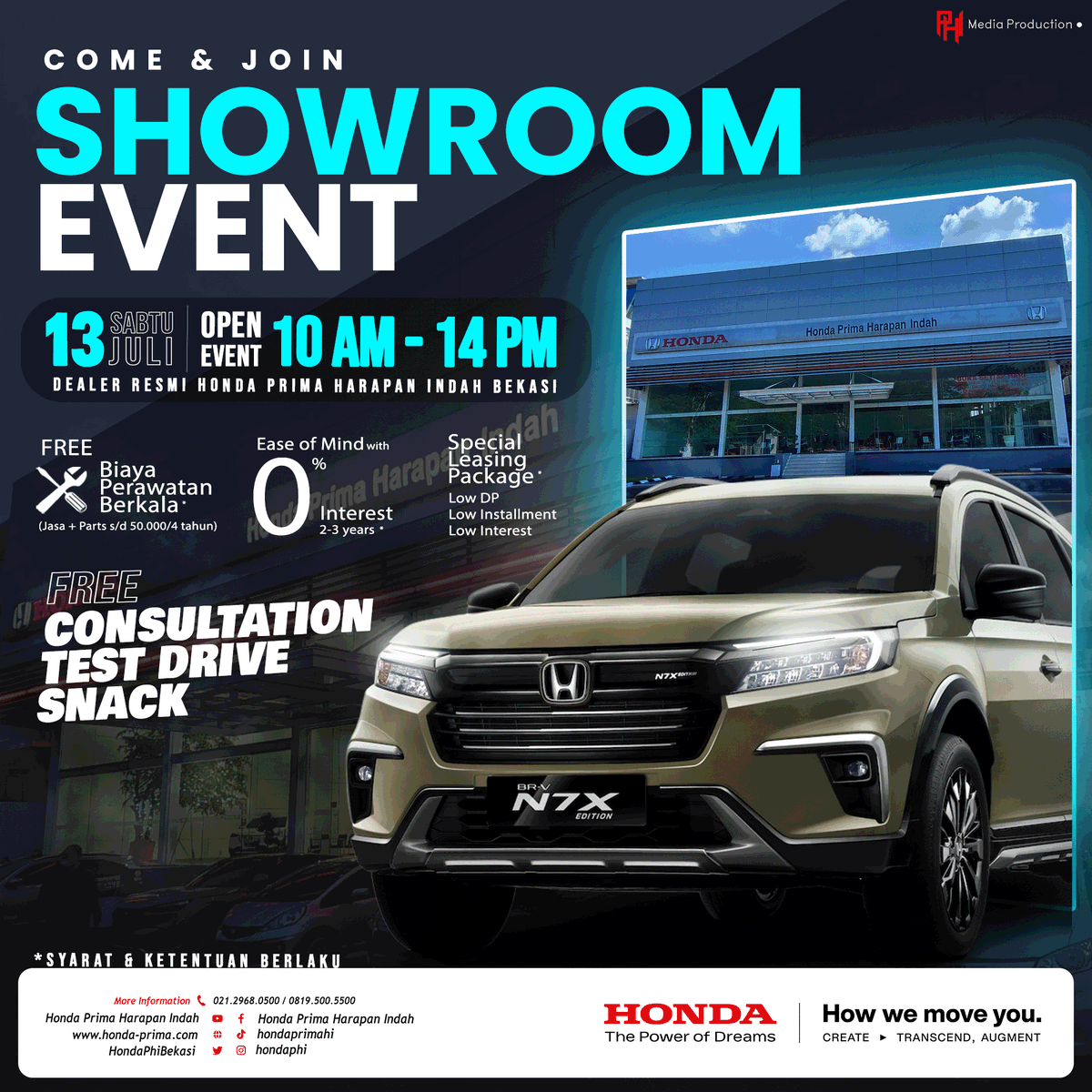 HondaPhiBekasi's tweet photo. Beli Mobil dapat Banyak Bonus
Cuman Di Honda Prima Harapan Indah Bekasi

Ayo Hadiri Showrom Event yang kami adakan pada hari Sabtu, 13 Juli 2024, Nikmati penawaran menarik pada event kali ini.

#Promo #Sale #PromoJuni #ShowroomEvent #Invitation #MobilHonda #Brio #HRV #WRV https://t.co/jsrSyZSVIS