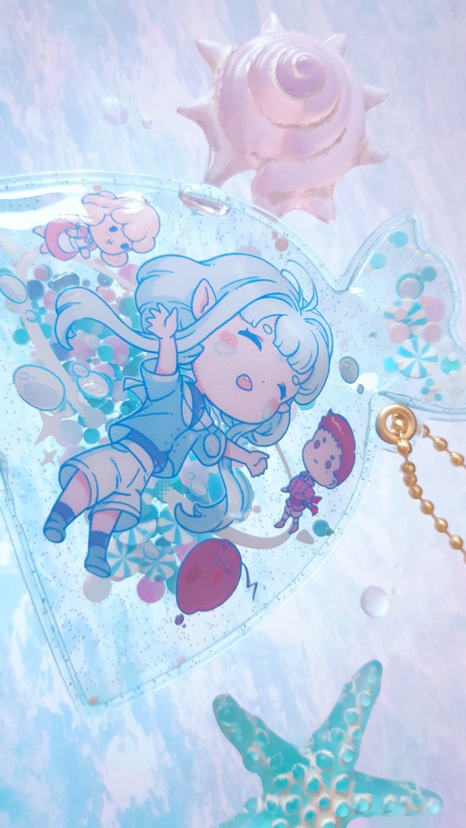 Lid_000's tweet photo. 波可的金魚袋來了!🩵 https://t.co/POG7OyuOXX