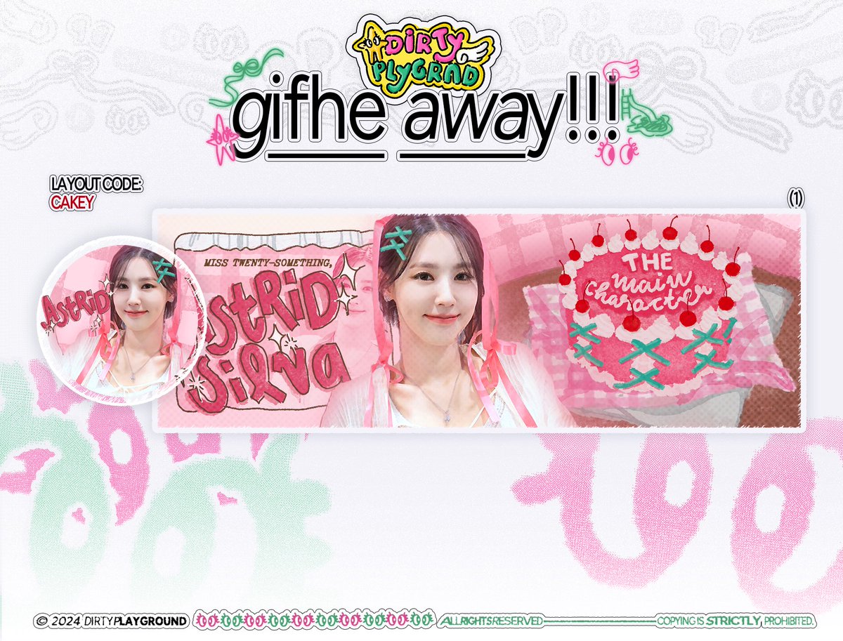 ⠀⠀⠀⠀⠀⠀ 
Layout code: CAKEY. (1)
Repost if you want CAKEY!
 ⠀⠀⠀⠀⠀⠀