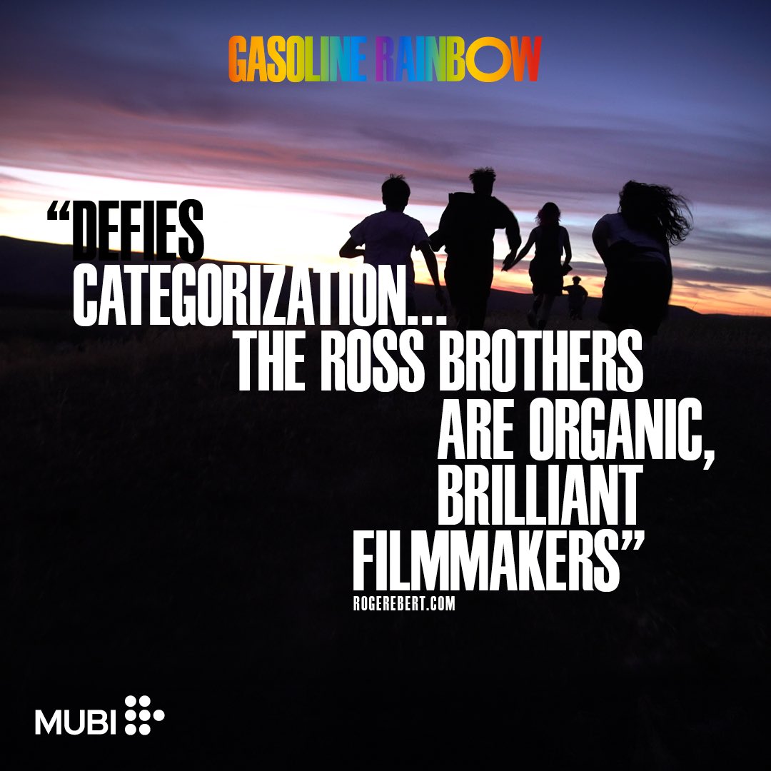 Stream GASOLINE RAINBOW exclusively on <a href="/mubi/">MUBI</a>. A vibrant portrait of the new generation from celebrated duo the Ross Brothers. If you’re a student, watch this and more great cinema by claiming 60 days free at mubi.com/luu