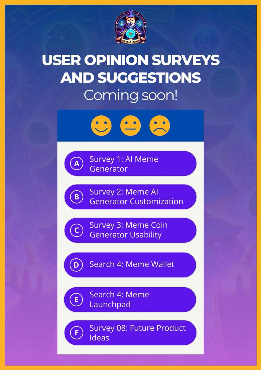 Ready to create your own meme coin? With Oracle Meme''s AI Meme Coin Generator, it''s easier than ever! Customize your coin, generate memes with AI and join a thriving community! 

Buy PreSale more : oraclememe.net
#MemeCoin #OracleMeme #AI